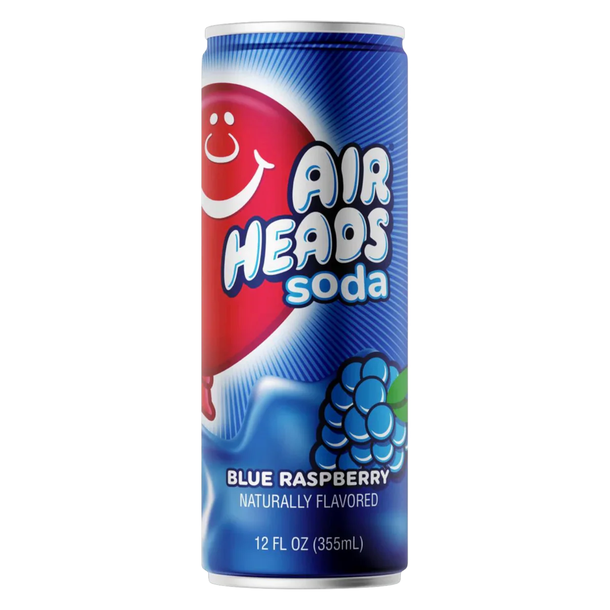 Airheads Blue Raspberry Soda 12oz 355ml 12ct (Shipping Extra, Click for Details)