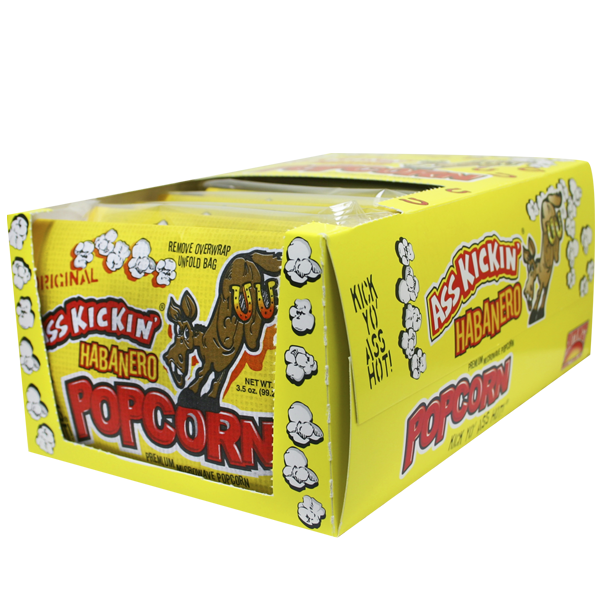 Ass Kickin' Habanero Microwave Popcorn 12ct