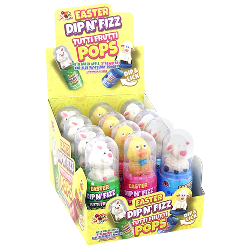 Alberts Easter Dip N Fizz Pops 1.41oz 12ct
