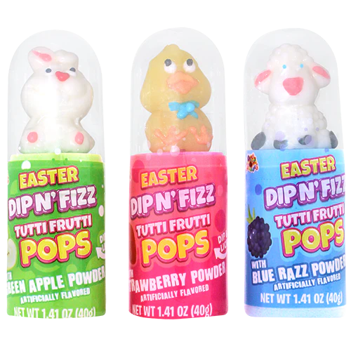 Alberts Easter Dip N Fizz Pops 1.41oz 12ct