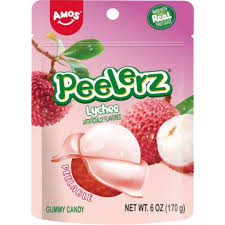 Amos Peelerz Gummy Lychee 6oz 12ct
