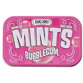 Big Sky Mints Sugar Free Bubble Gum Flavor 6ct