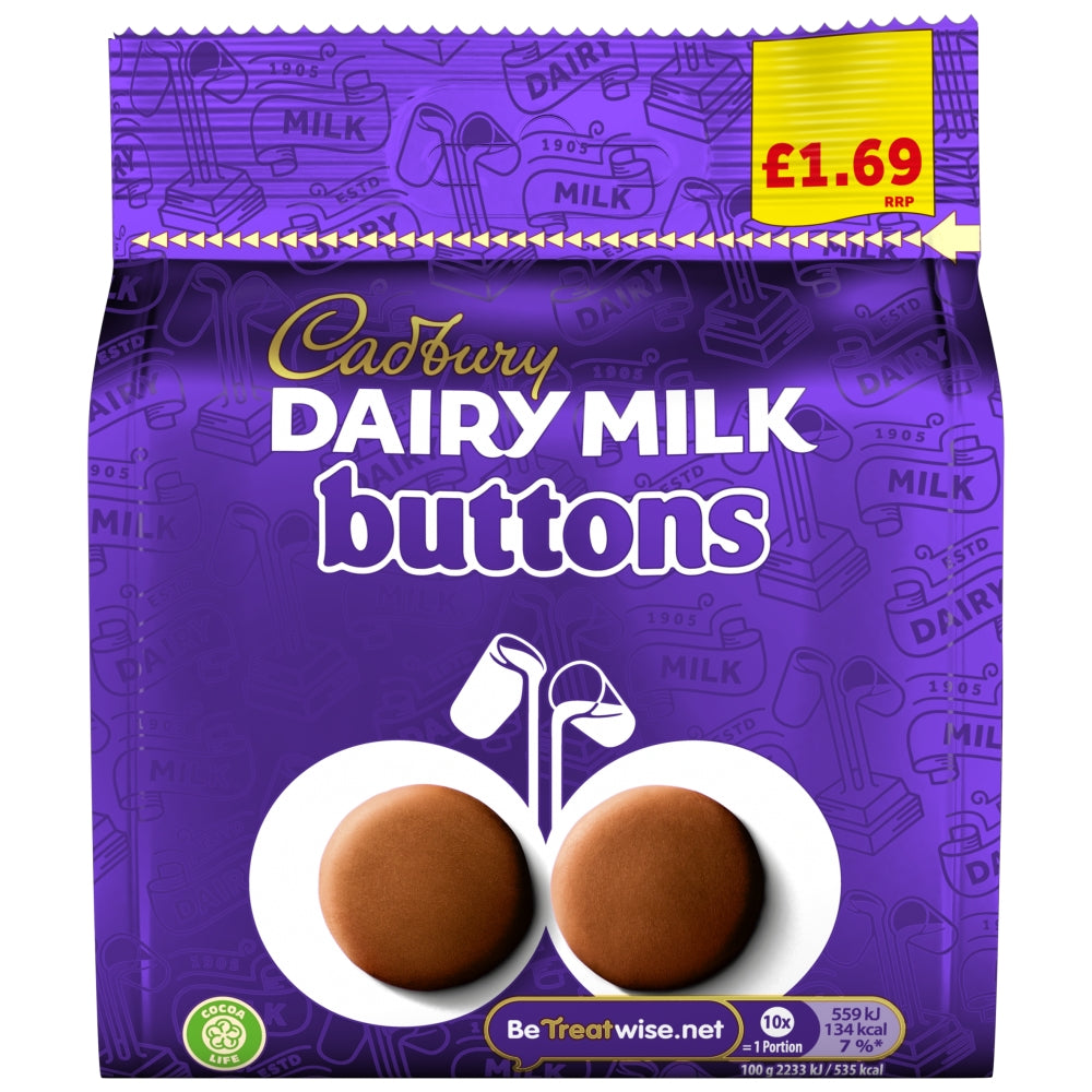 Cadbury Buttons Bag 100g 10ct (UK)