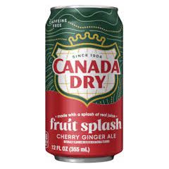 Canada Dry Fruit Splash Cherry 12oz 12ct (Shipping Extra, Click for Details)