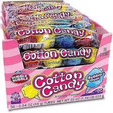 Dubble Bubble Cotton Candy 4-Ball Tube 36ct