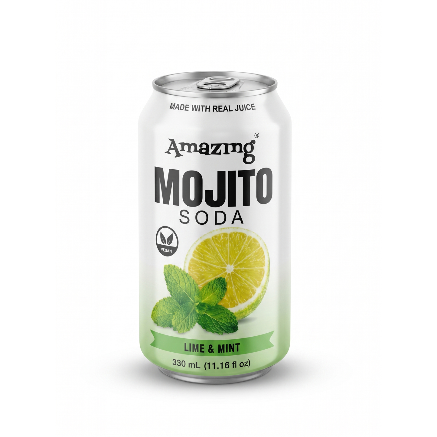 Amazing Mojito Soda Lime Mint 330ml 24ct (Shipping Extra, Click for Details)