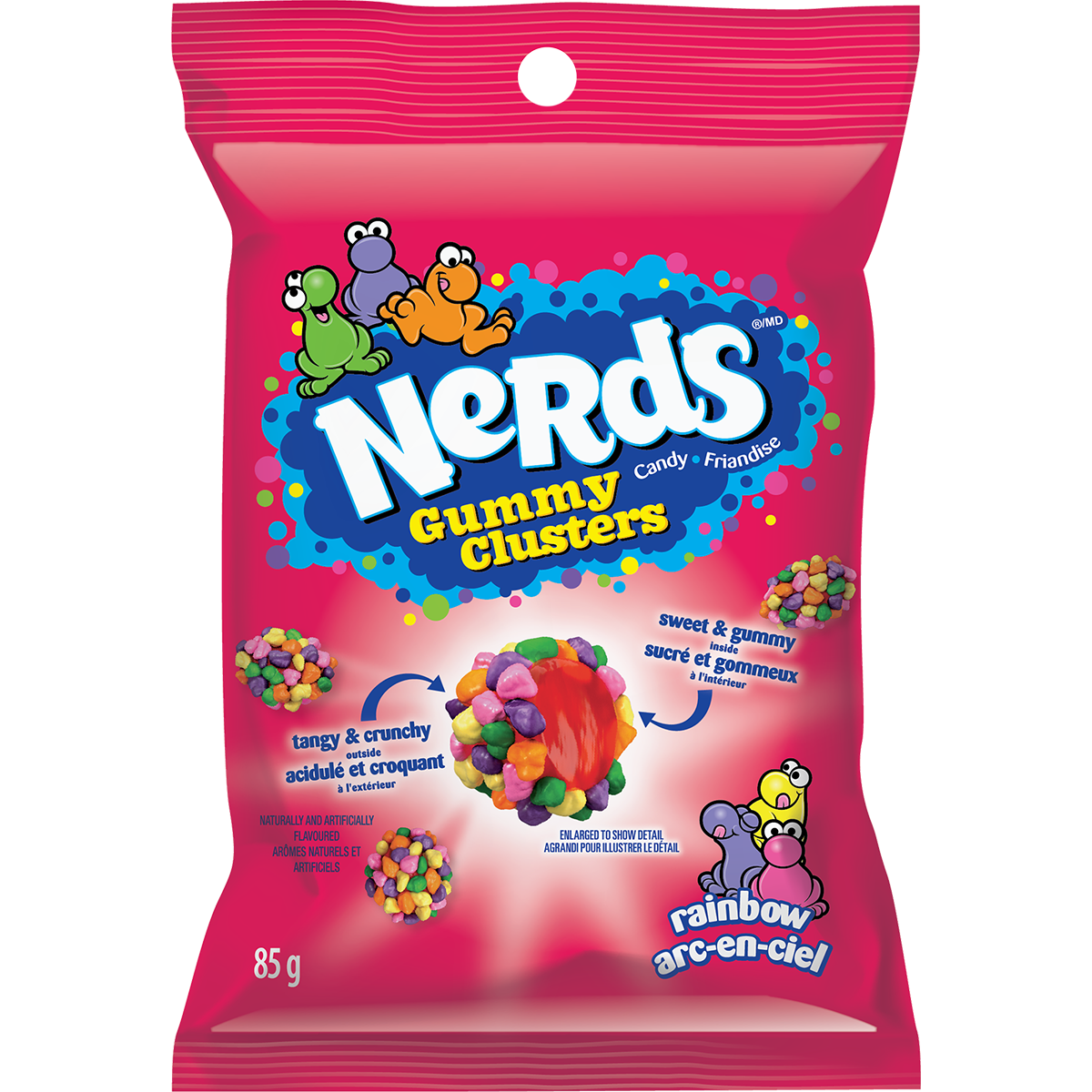 Canada Nerds Gummy Clusters Peg Bag 85g 12ct (CAN)