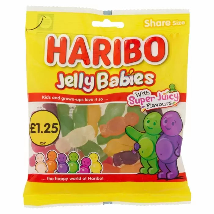 Haribo Jelly Babies 140g 12ct (UK)