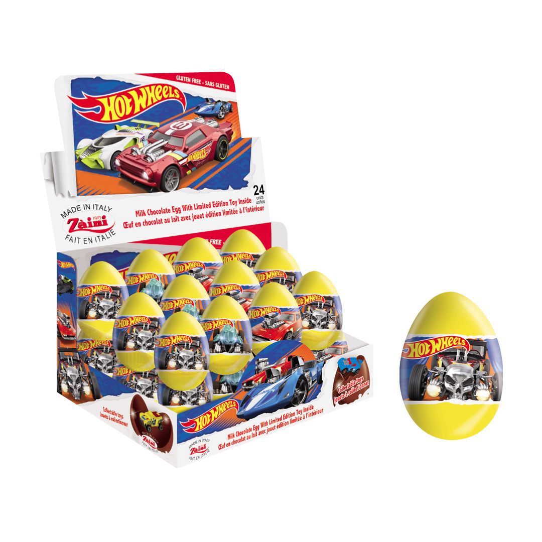 Hot Wheels Chocolate Egg 24ct