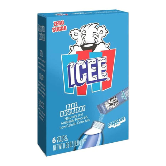 Icee Drink Mix Blue Raspberry Singles To Go 12ct