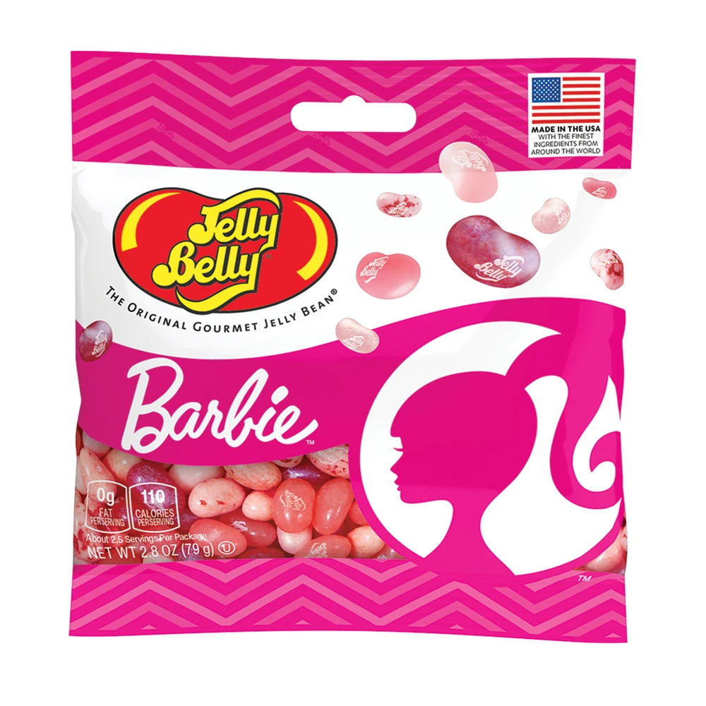 Jelly Belly Barbie 80g Peg Bag 12ct (CAN)