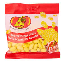 Jelly Belly Buttered Popcorn Peg Bag 100g 12ct (CAN)