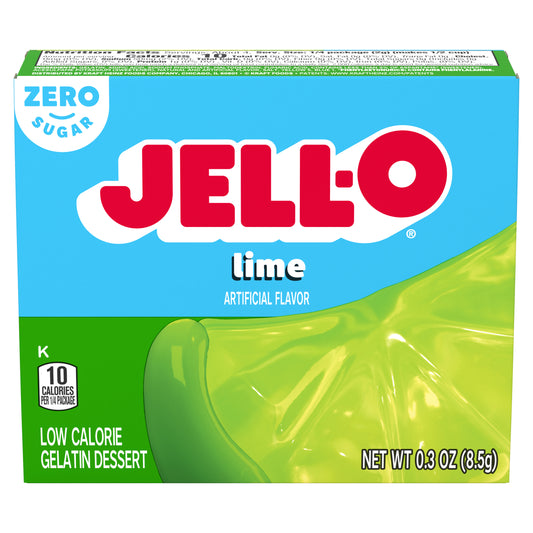 Kraft Jell-O Sugar Free Lime 0.3oz 24ct