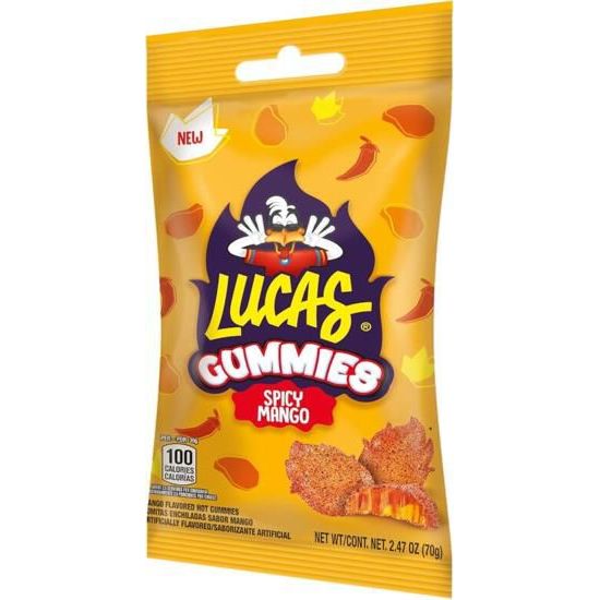 Lucas Gummies Spicy Mango Peg 12ct (Mexico)