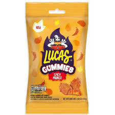 Lucas Gummies Spicy Mango Peg 130g 12ct (Mexico)