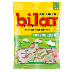 Ahlgrens Bilar Race Cars - Sour Sugared 100g 42ct (Sweden)