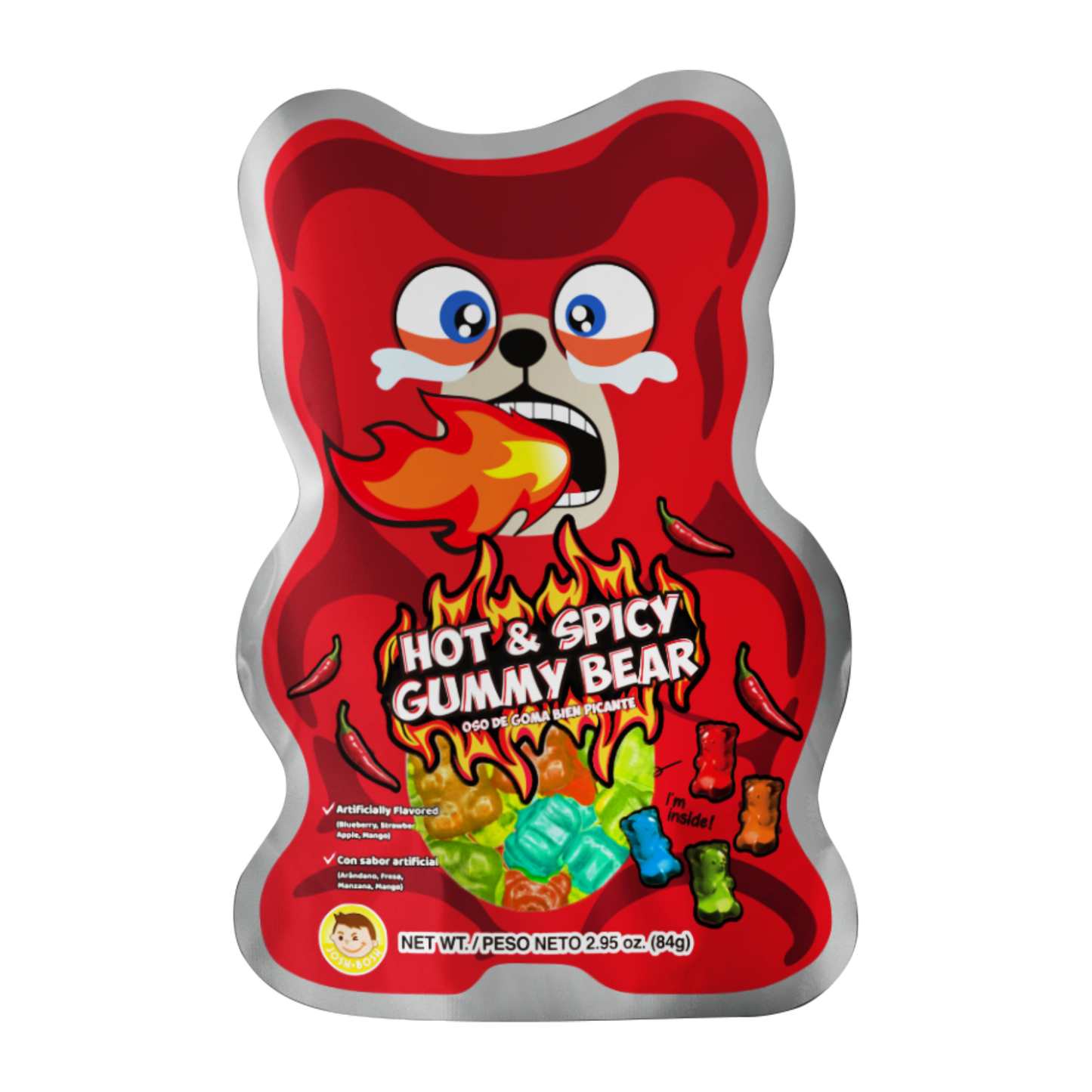 Pocas Hot & Spicy Gummy Bear Bag 84g 48ct