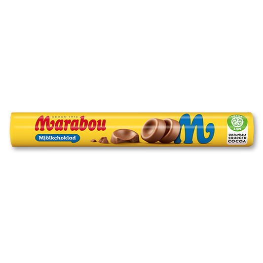 Marabou Milk Chocolate Roll 74g 28ct (Sweden)