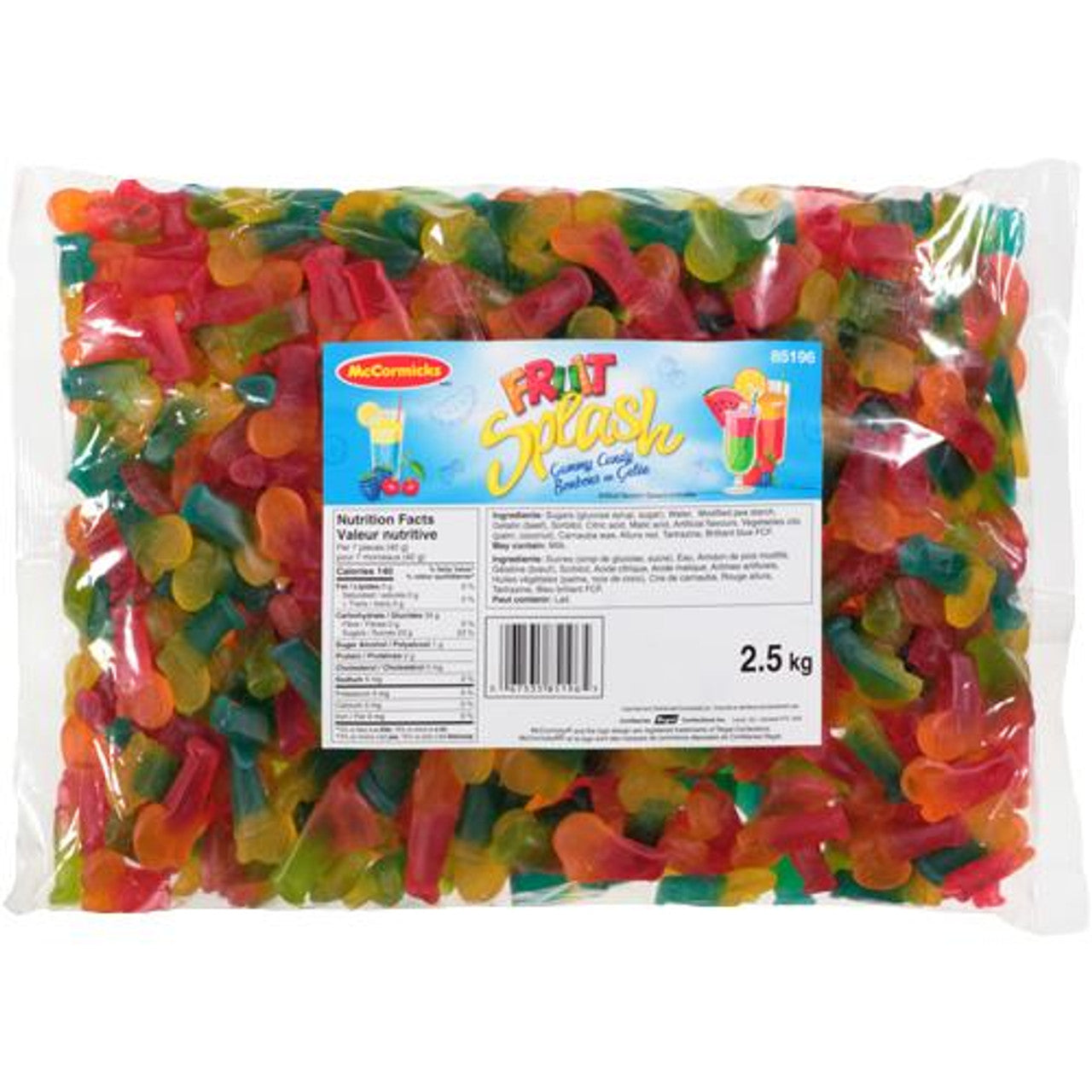 McCormicks Fruit Splash Gummies 2.5kg