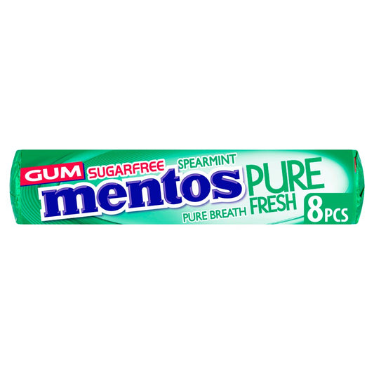 Mentos Gum Pure Fresh Spearmint 8 Pcs 15.5g 24ct (UK)