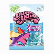 Yumy Yumy Savory Sharks Peg Bag (Halal) 4.5oz 12ct