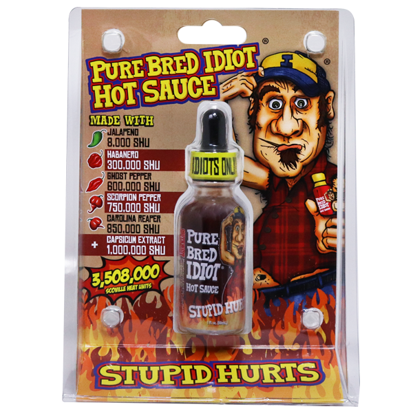 Ass Kickin' Pure Bred Idiot Hot Sauce 1oz 6ct