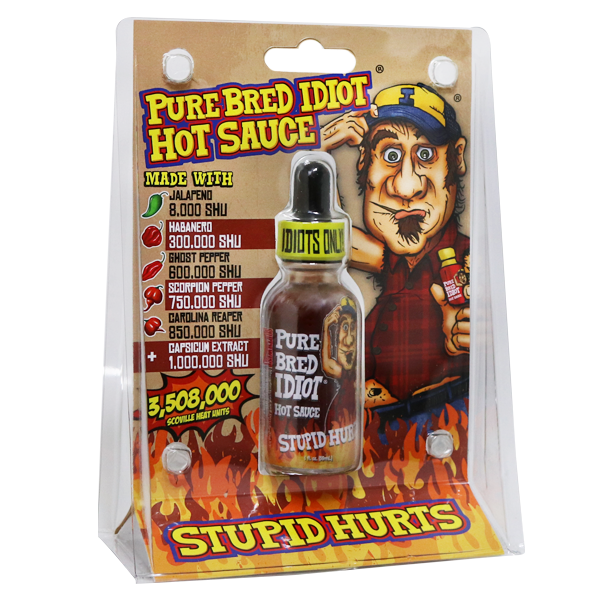 Ass Kickin' Pure Bred Idiot Hot Sauce 1oz 6ct
