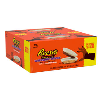 Reese's Werewolf Tracks Peanut Butter Vanilla Flavored Creme King Size 2.8oz 24ct