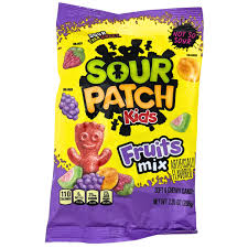Sour Patch Kids Fruits Mix Large Peg Bag 7.35oz 12ct