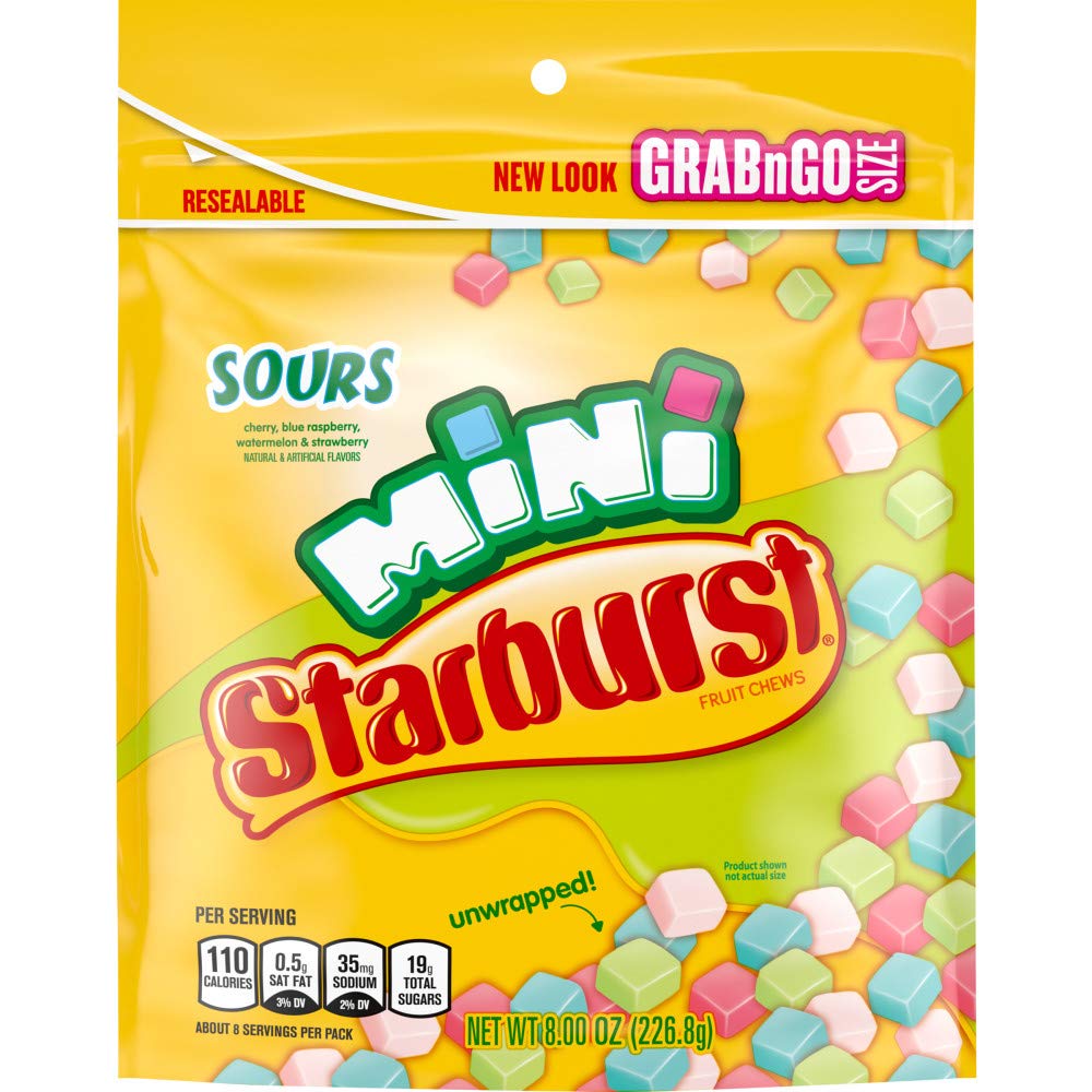 Starburst Minis Sours Pouch 8oz 8ct