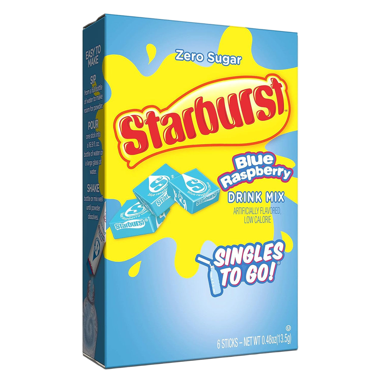 Starburst Blue Raspberry Singles to Go 0.59oz 12ct