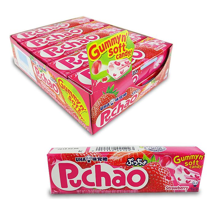 Puchao Soft Candy Strawberry 50g 10ct (Japan)