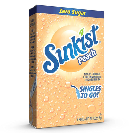 Sunkist - Peach Singles To Go 0.53oz 12ct
