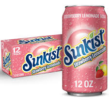 Sunkist Strawberry Lemonade 12oz 12ct (Shipping Extra, Click for Details)