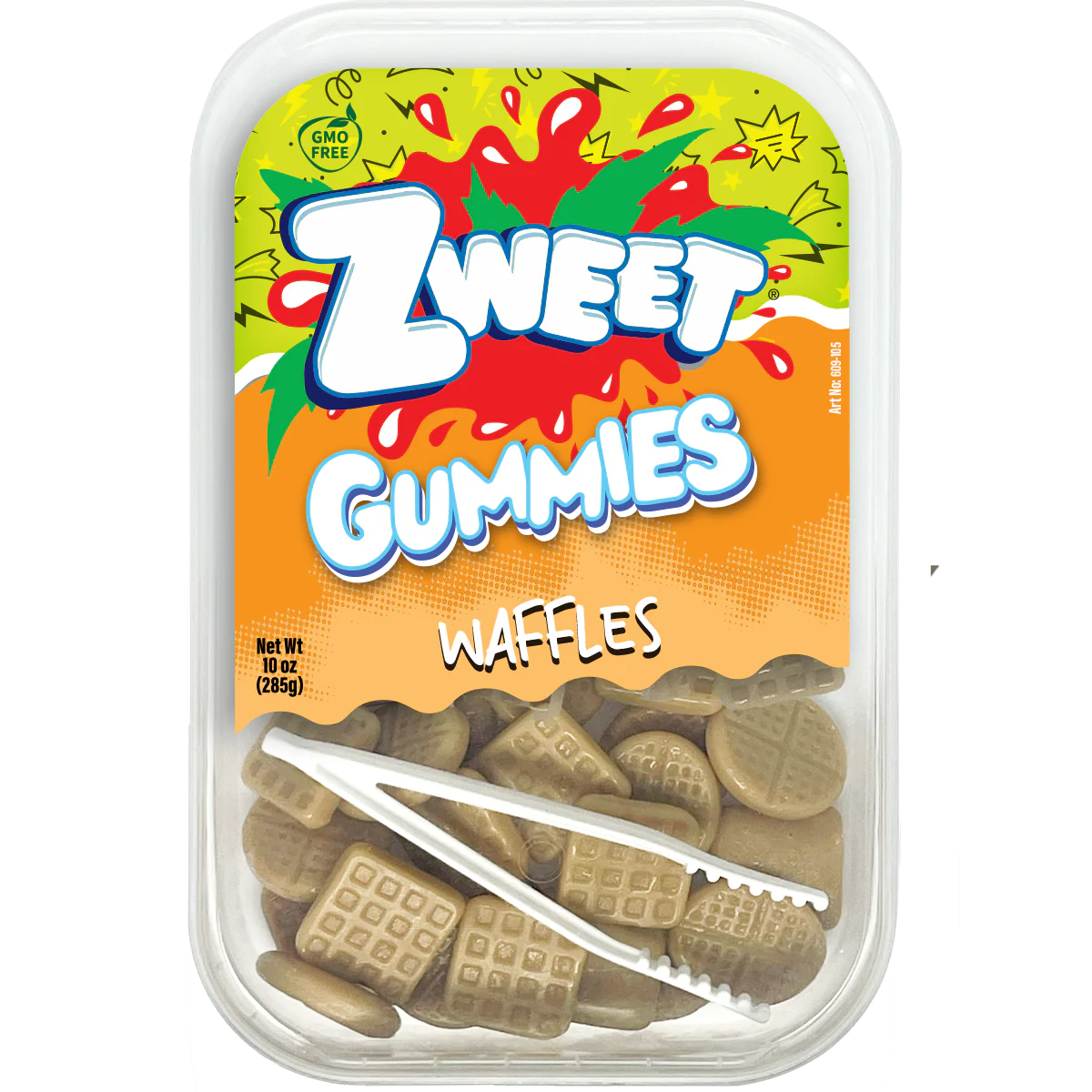 Zweet Gummies Waffle Tray (Halal & Kosher Certified) 10oz - 285g 6ct