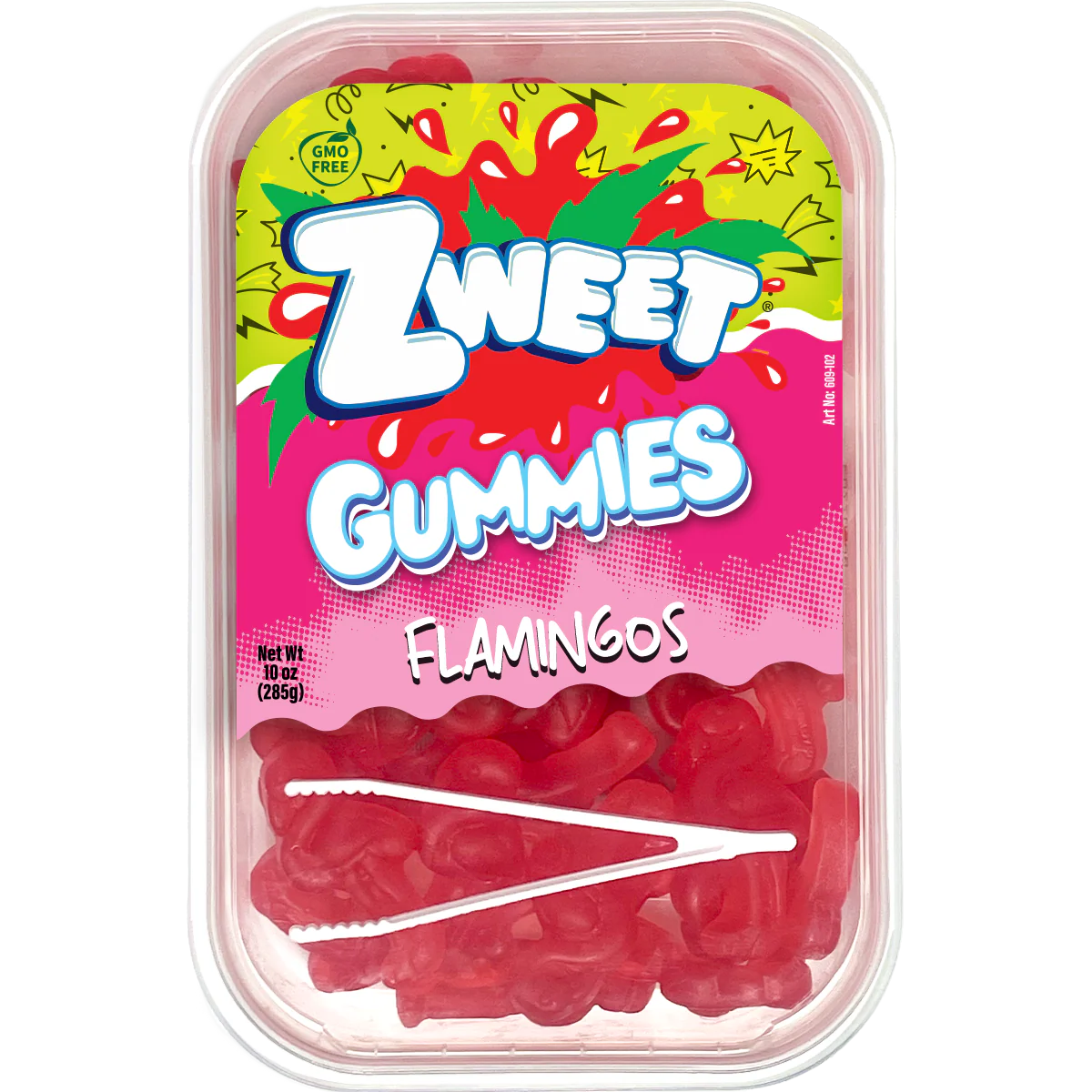 Zweet Gummies Flamingos Tray (Halal & Kosher Certified) 10oz - 285g 6ct