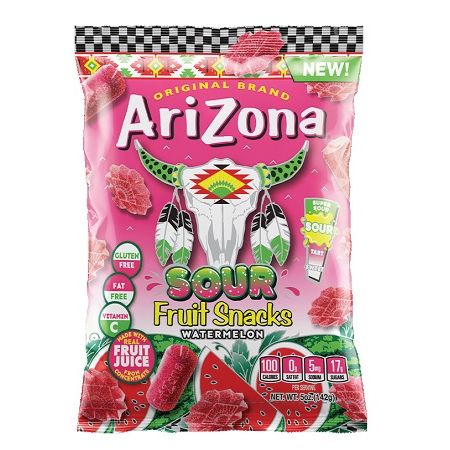 Arizona Fruit Snacks Sour Watermelon 5oz 12ct