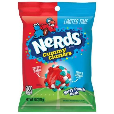 Nerds Gummy Clusters Berry Punch Rush Peg Bag 5oz 12ct