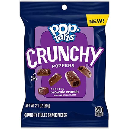 Pop Tarts Crunchy Poppers Frosted Brownie Crunch 2.1oz 6ct