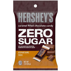 Hershey's Peg Bag Minis Milk Chocolate Caramel - Zero Sugar 3oz 12ct
