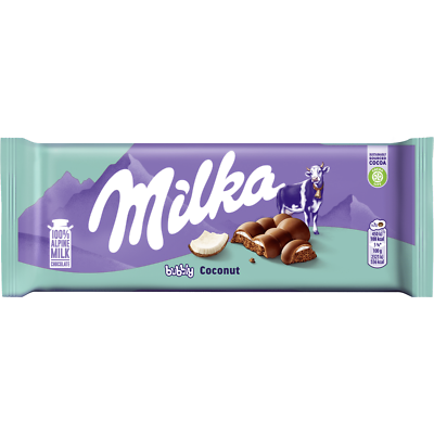 Milka Bubbly Coconut 97g 12ct (Europe)