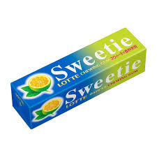 Lotte Sweetie Chewing Gum 9 Pcs 26g 15ct (Japan)