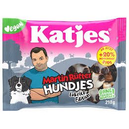 Katjes Martin Rutter Hundjes Lakritz 210g 16ct Vegan (Europe)