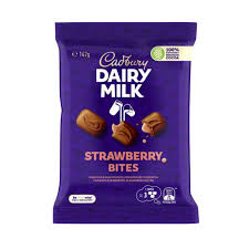Cadbury Dairy Milk Strawberry Bites 142g 12ct (Australia)