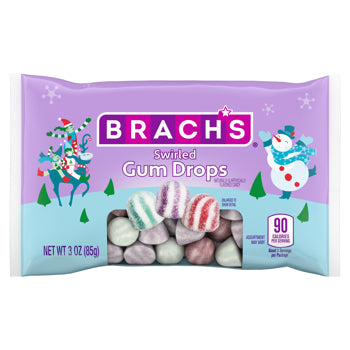 Brach's Holiday Swirled Gum Drops 3oz Share Pack 12ct