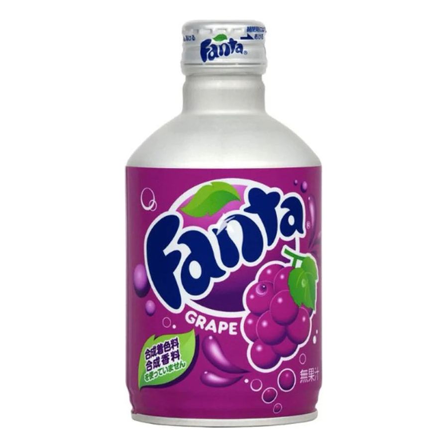 FANTA Grape 300ml Metal Bottle 24ct (Japan) (Shipping Extra, Click for Details)