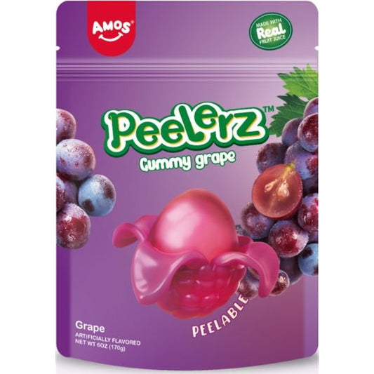 Amos Peelerz Gummy Grape 6oz 12ct