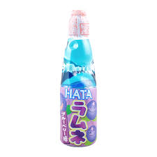 HATA KOSEN Bottle Ramune Blueberry 200ml 30ct (Japan) (Pallet Shipping Only) (Shipping Extra, Click for Details)
