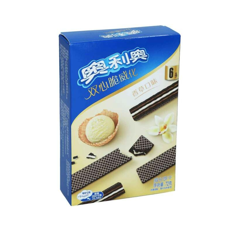 Oreo Double Crunchy Wafer Vanilla Flavor 72g 24ct (China) - candynow.ca