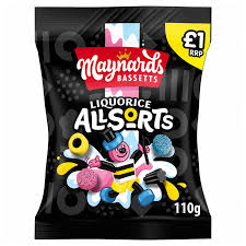 Maynards Bassetts Liquorice Allsorts 110g 10ct (UK)